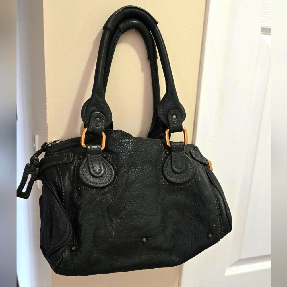 Choe Paddington Deep GREEN Leather Handbag